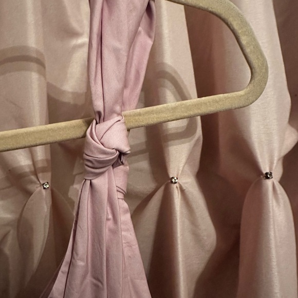 Rebecca Taylor Poplin Whisper midi wrap dress pale orchid 16 100% cotton - Picture 6 of 13